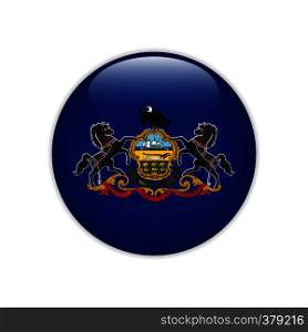 Flag Pennsylvania button