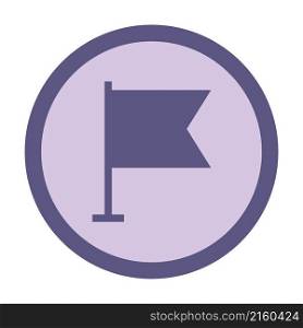 flag point marking circle icon