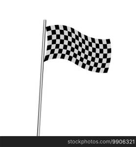 Flag race vector icon illustration symbol design.