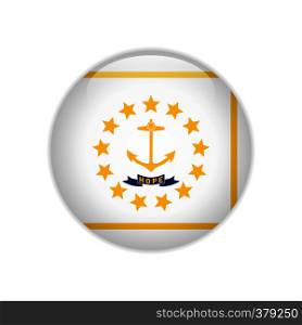 Flag Rhode Island button