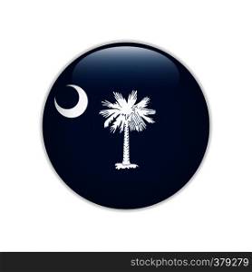 Flag South Carolina button