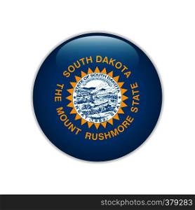 Flag South Dakota button