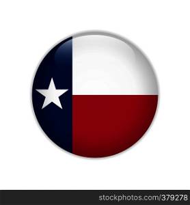 Flag Texas button