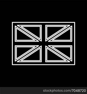 Flag united kingdom icon .