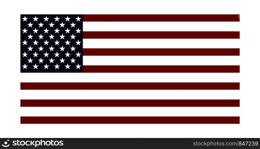 Flag usa. American flag. USA flag in three color. Eps10. Flag usa. American flag. USA flag in three color