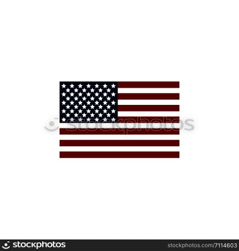 Flag USA icon. American symbol. Flag usa. Flag usa isolated on white background. Eps10. Flag USA icon. American symbol. Flag usa. Flag usa isolated on white background