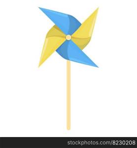 Flag vane icon cartoon vector. Paper wind. Spiral origami. Flag vane icon cartoon vector. Paper wind