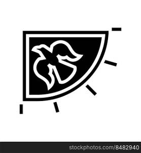 flag viking glyph icon vector. flag viking sign. isolated symbol illustration. flag viking glyph icon vector illustration