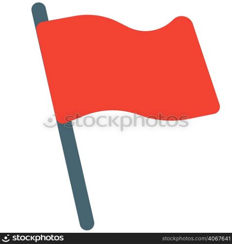 Flag waved after winning a sports game