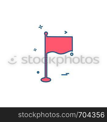Flags icon design vector