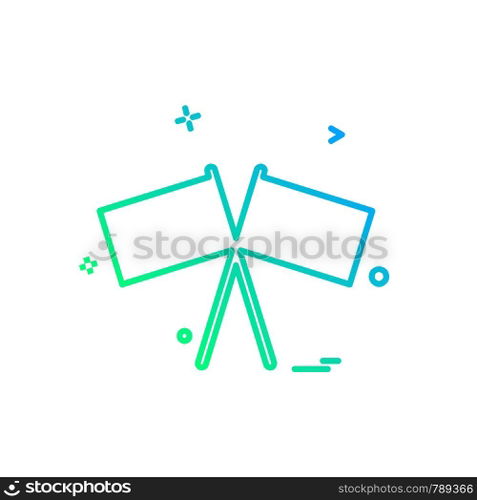 Flags icon design vector