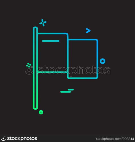 Flags icon design vector