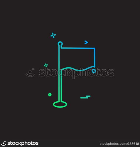 Flags icon design vector