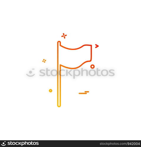 Flags icon design vector