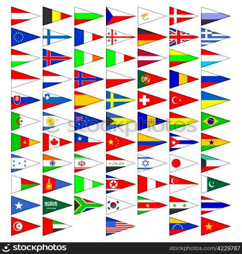 Flags of the countries of the world.