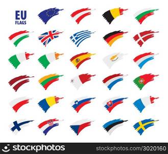 flags of the european union. flags of the european union. Vector illustration