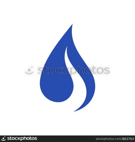flame and Droplet Logo Template. Drop Water Icon. Illustration Design. Vector EPS 10.