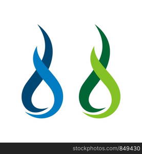 flame drop water ornamental logo template Illustration Design. Vector EPS 10.