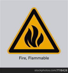Flame Hazard Fire symbol