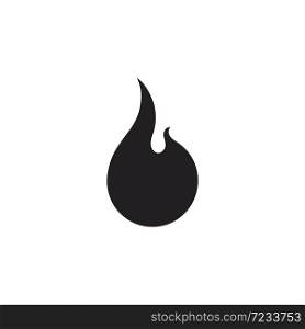 flame icon fire vector design template