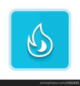 flame line icon