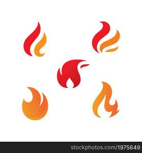 Flame logo icon vector template