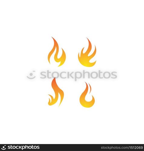 Flame logo template vector icon design
