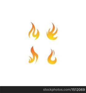Flame logo template vector icon design