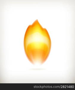 Flame, vector icon