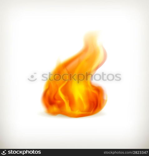 Flame, vector icon