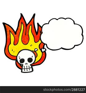 flaming skull symbol