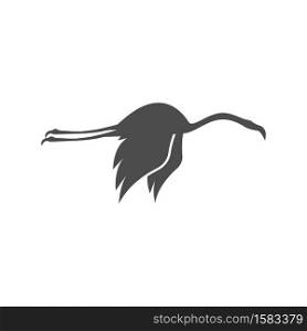 Flamingo ilustration logo vector template