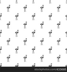 Flamingo pattern seamless in simple style vector illustration. Flamingo pattern vector