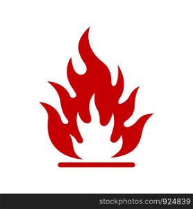 flammable icon vector design template