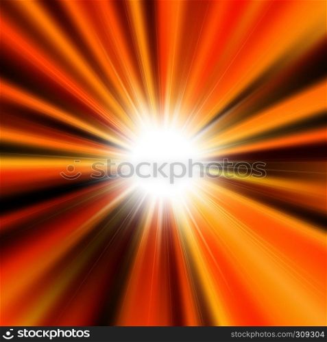 Flare bright shiny star with lined background