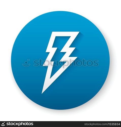 flash circle 3d icon