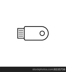 flash drive icon logo vector design template
