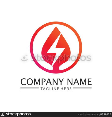 Flash Electric Logo Vector icon illustration design template. Bolt Energy Icon.electric logo flash vector bolt