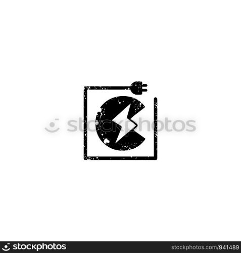 flash logo initial c symbol electrical vector icon element isolated - vector. flash logo initial c symbol electrical vector icon element isolated