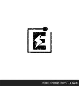 flash logo initial e symbol electrical vector icon element isolated - vector. flash logo initial e symbol electrical vector icon element isolated