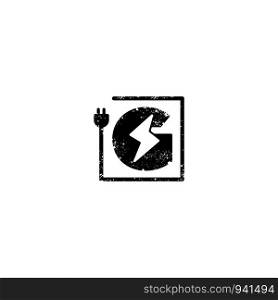 flash logo initial g symbol electrical vector icon element isolated - vector. flash logo initial g symbol electrical vector icon element isolated