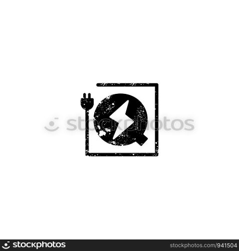 flash logo initial q symbol electrical vector icon element isolated - vector. flash logo initial q symbol electrical vector icon element isolated