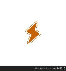 flash logo symbol electrical vector icon element isolated - vector. flash logo symbol electrical vector icon element isolated