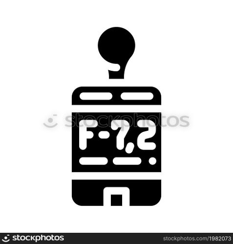 flash mate light meter glyph icon vector. flash mate light meter sign. isolated contour symbol black illustration. flash mate light meter glyph icon vector illustration