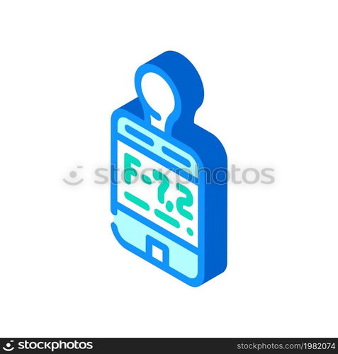 flash mate light meter isometric icon vector. flash mate light meter sign. isolated symbol illustration. flash mate light meter isometric icon vector illustration