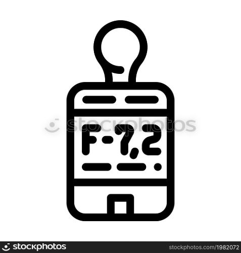 flash mate light meter line icon vector. flash mate light meter sign. isolated contour symbol black illustration. flash mate light meter line icon vector illustration