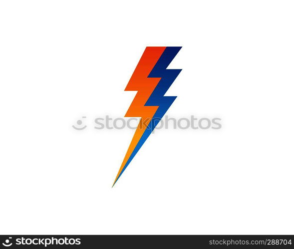 flash power of energy and electric illustration design