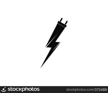  flash power thunder illustration vector template