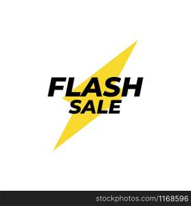 Flash sale banner icon design template vector isolated