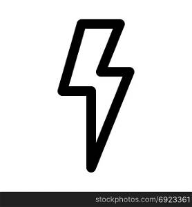 flash symbol on isolated background